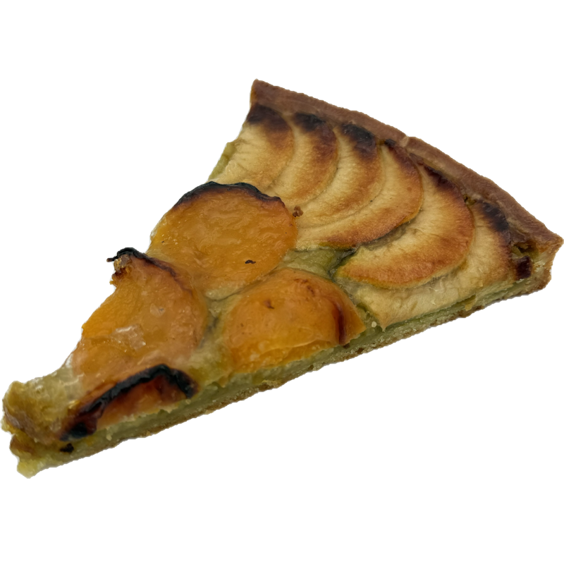Tarte pomme abricot pistache